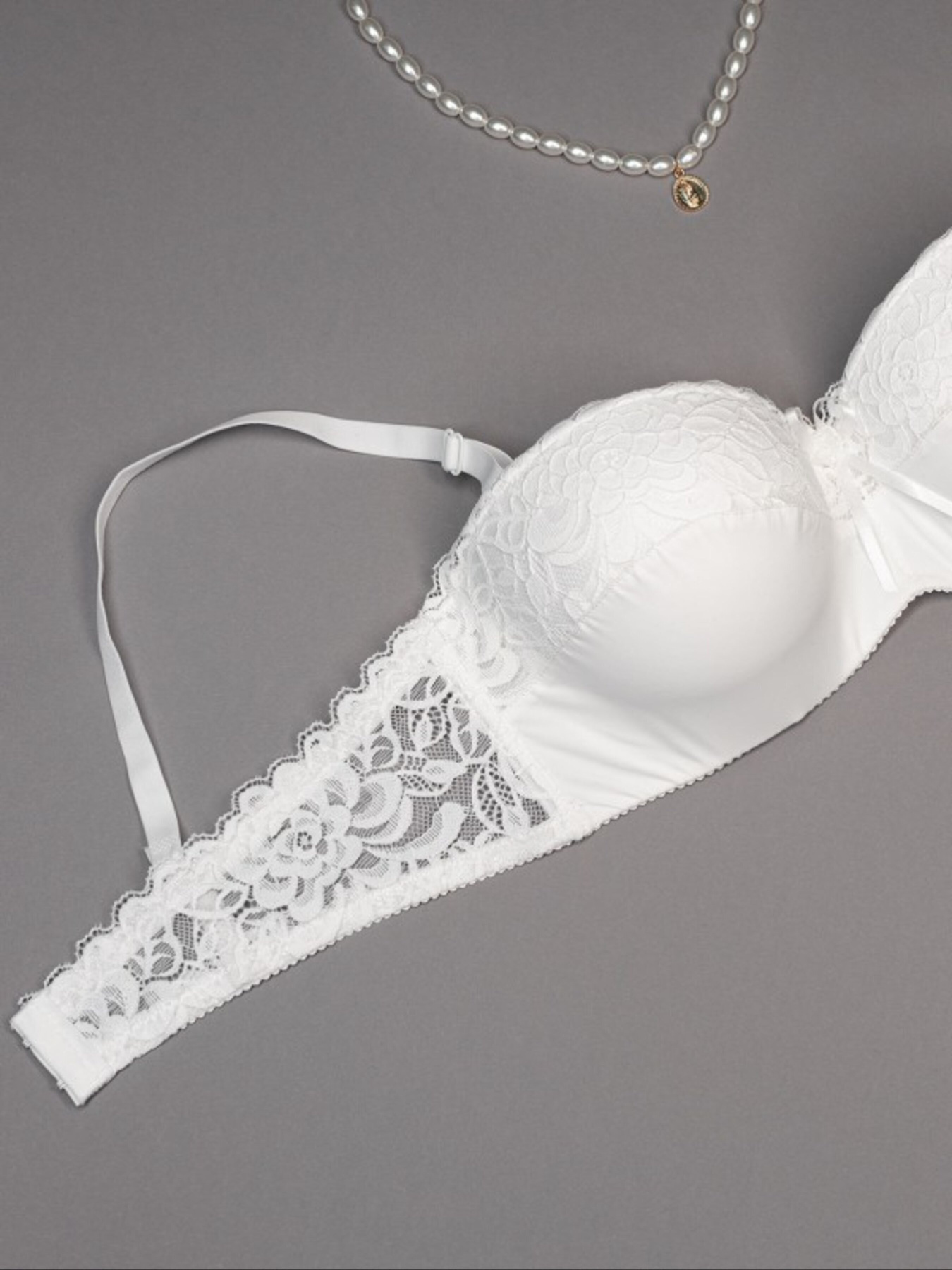 Бюстгальтер ISSA Plus модель BL3-107_белый Фото