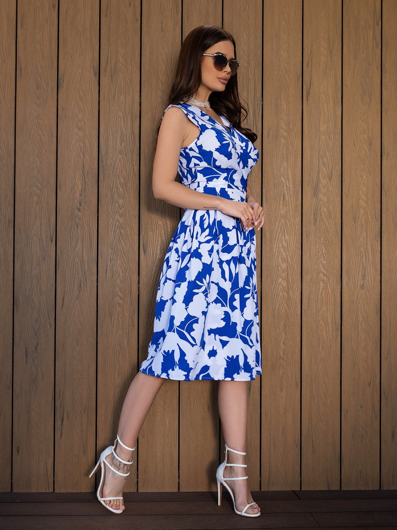 Сарафан ISSA Plus модель 14688_синий Фото