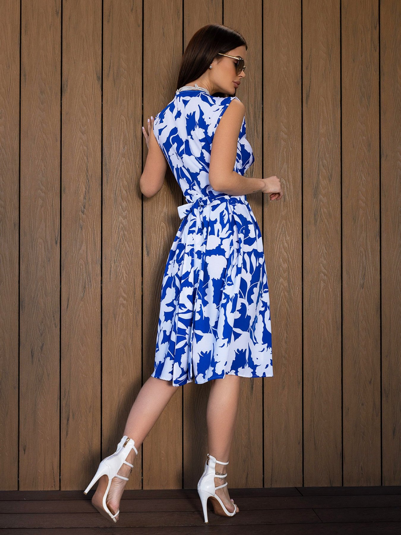 Сарафан ISSA Plus модель 14688_синий Фото