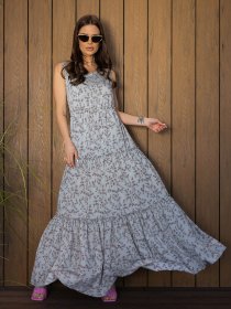 Сарафан ISSA Plus модель 14672_оливковый Фото