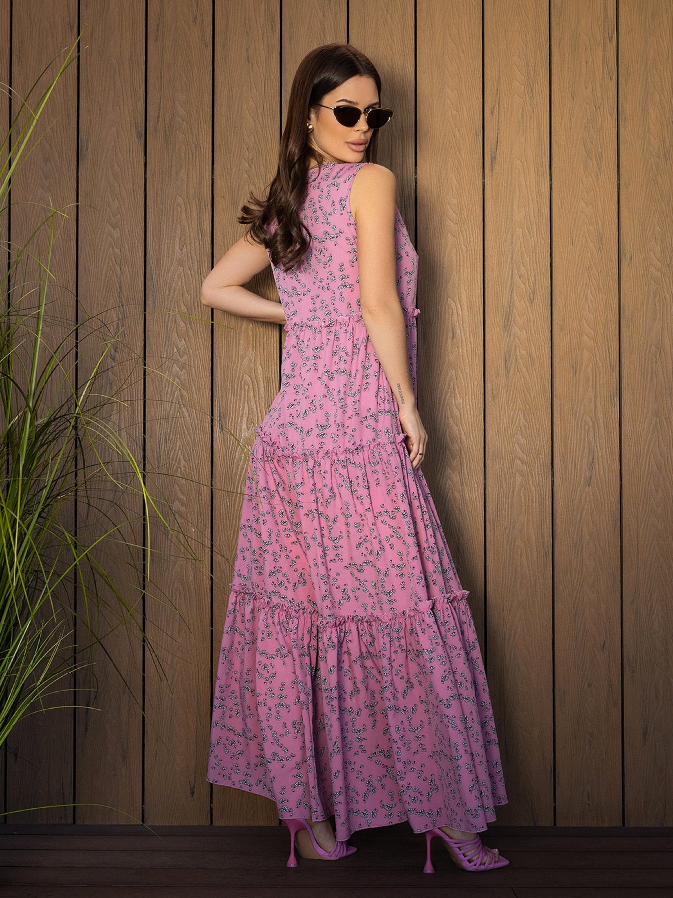 Сарафан ISSA Plus модель 14672_розовый Фото