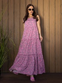 Сарафан ISSA Plus модель 14672_розовый Фото