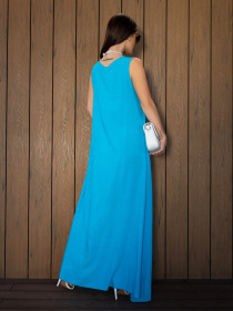 Сарафан ISSA Plus модель 13868_голубой Фото