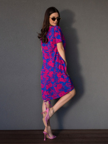 Платье мини ISSA Plus модель 14676_синий Фото