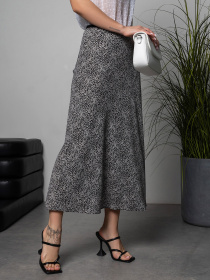 Юбка миди ISSA Plus модель 14681_мультиколор Фото