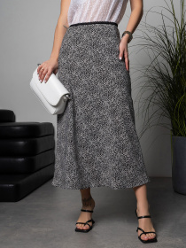 Юбка миди ISSA Plus модель 14681_мультиколор Фото