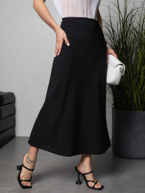 Юбка миди ISSA Plus модель 14682_черный Фото