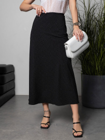 Юбка миди ISSA Plus модель 14682_черный Фото