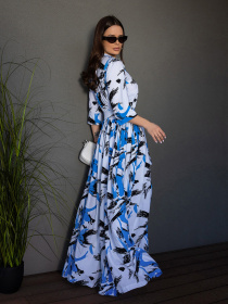 Платье макси ISSA Plus модель 14685_голубой Фото