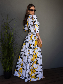 Сукня максі ISSA Plus модель 14685_желтый Фото