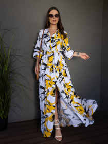 Сукня максі ISSA Plus модель 14685_желтый Фото