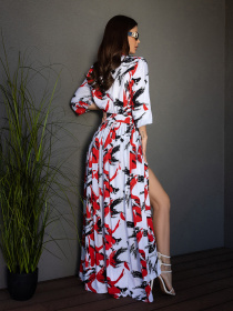 Сукня максі ISSA Plus модель 14685_красный Фото