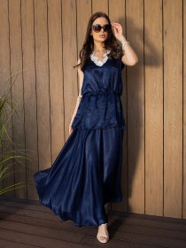 Костюм ISSA Plus модель 14689_темно_синий Фото