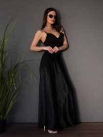 Спідниця максі ISSA Plus модель 14690_черный Фото