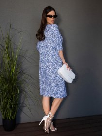 Платье миди ISSA Plus модель 14694_синий Фото