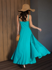 Костюм ISSA Plus модель 14695_бирюзовый Фото