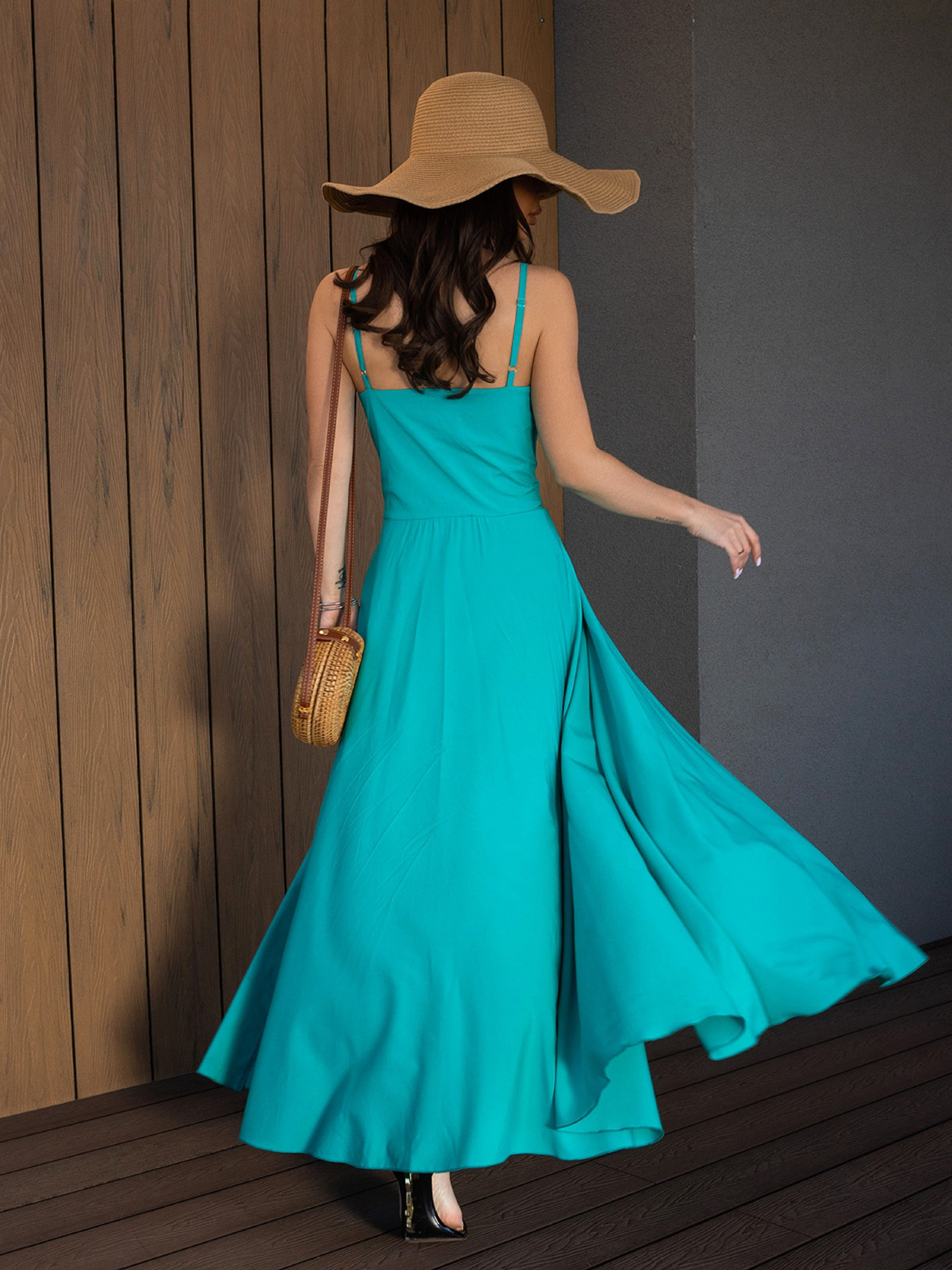 Повседневный костюм ISSA Plus модель 14695_бирюзовый Фото