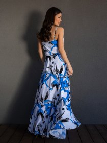 Костюм ISSA Plus модель 14696_белый_голубой Фото