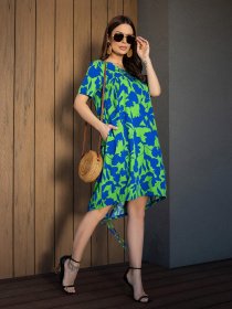 Платье мини ISSA Plus модель 14675_салатовый Фото