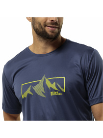Футболка спортивная Jack Wolfskin Peak graphic модель 1807184_1292 Фото