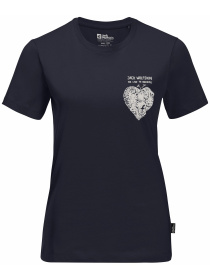 Футболка Jack Wolfskin Discover heart t w модель 1809701_1010 Фото