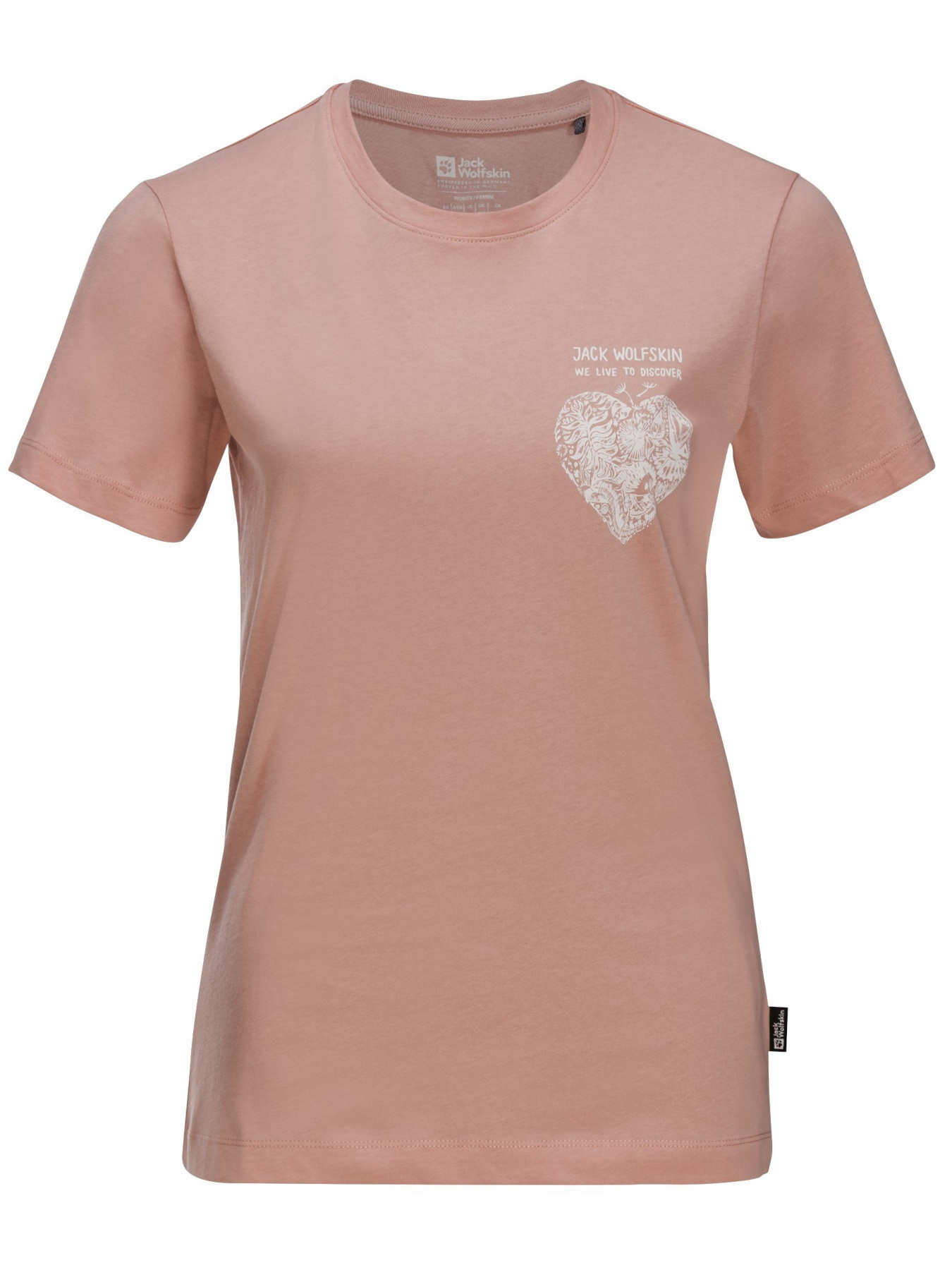 Футболка Jack Wolfskin Discover heart t w модель 1809701_2919 Фото