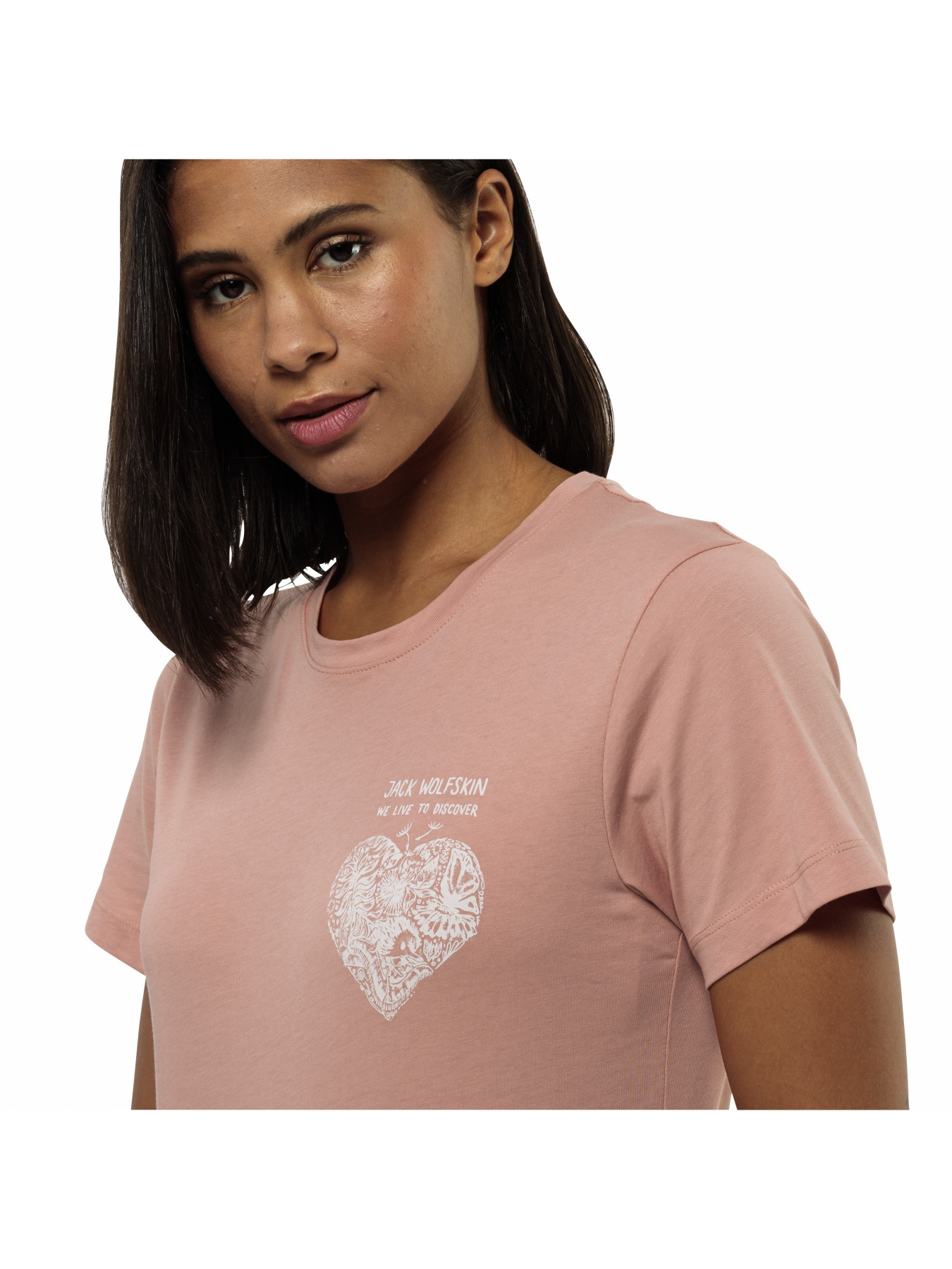 Футболка Jack Wolfskin Discover heart t w модель 1809701_2919 Фото