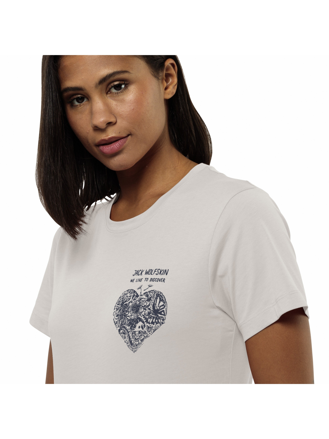 Футболка Jack Wolfskin Discover heart t w модель 1809701_5629 Фото