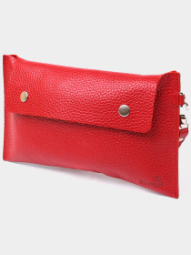 Кожаная женская тревел Органайзер-косметичка Красный Shvigel модель bag24_16417 Фото