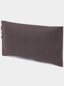 Кожаная матовая тревел-косметичка Shvigel Коричневый Shvigel модель bag24_16418 Фото