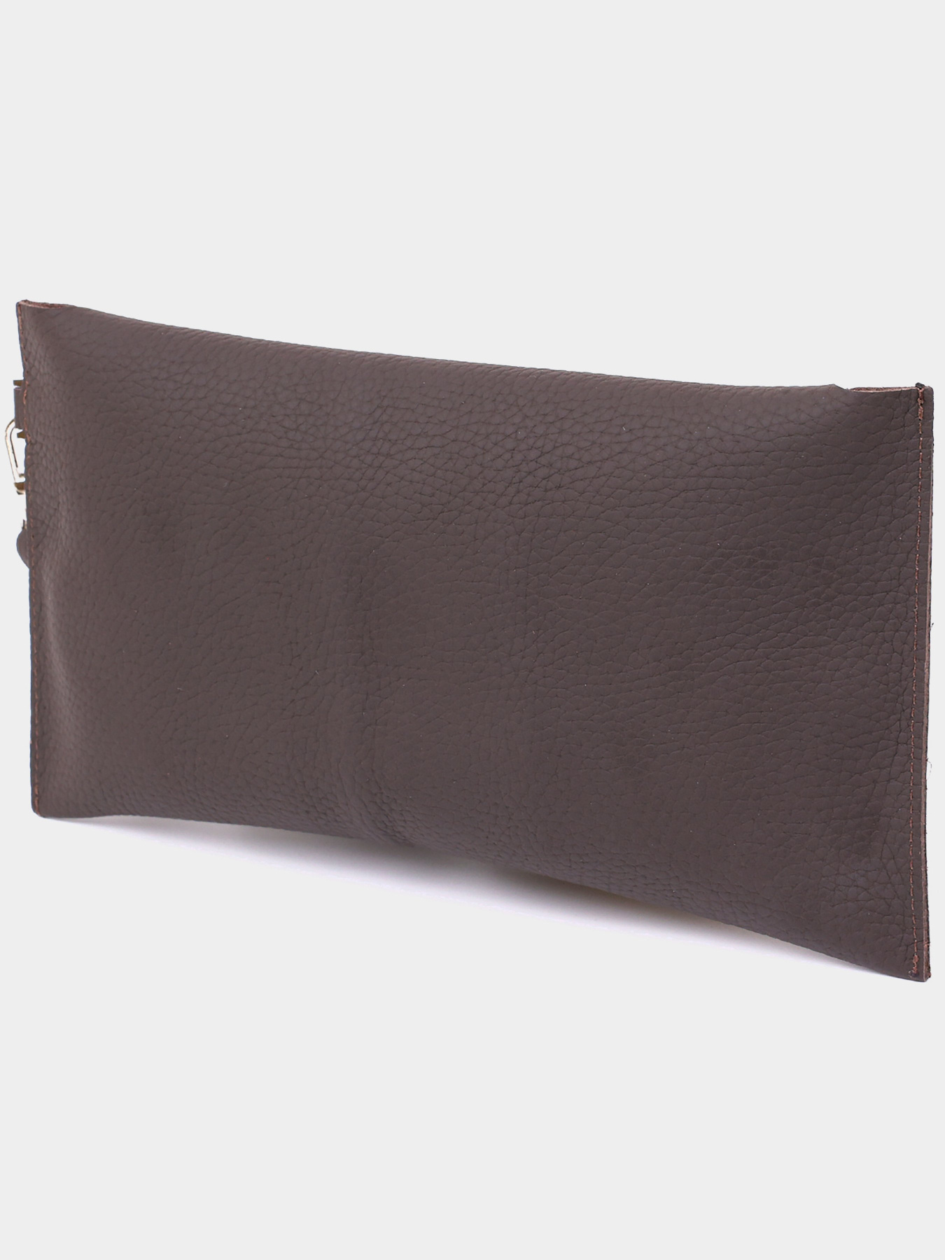 Кожаная матовая тревел-косметичка Shvigel Коричневый Shvigel модель bag24_16418 Фото