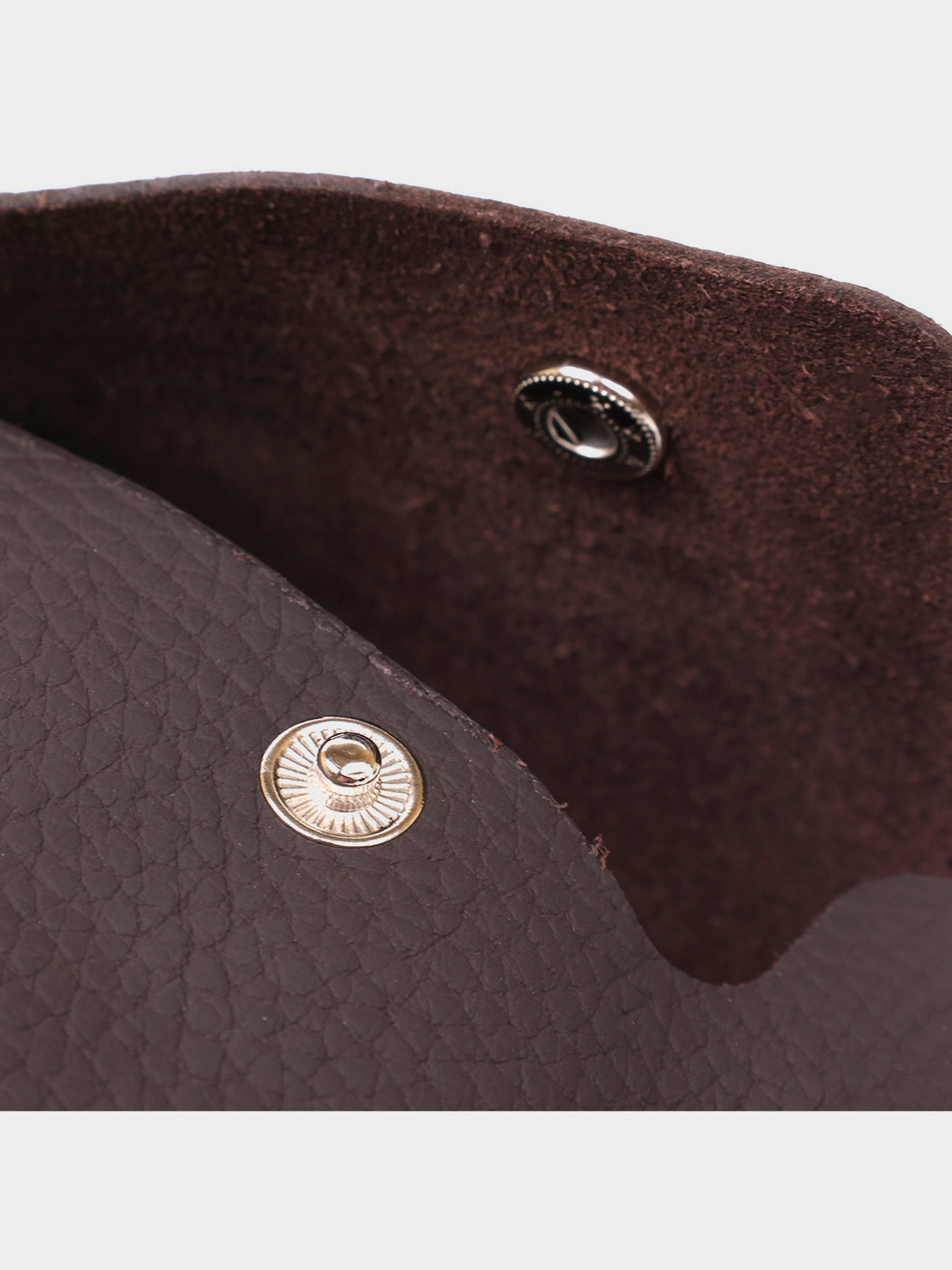 Кожаная матовая тревел-косметичка Shvigel Коричневый Shvigel модель bag24_16418 Фото