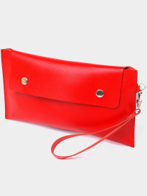 Женская кожаная тревел-косметичка Shvigel Красный Shvigel модель bag24_16421 Фото