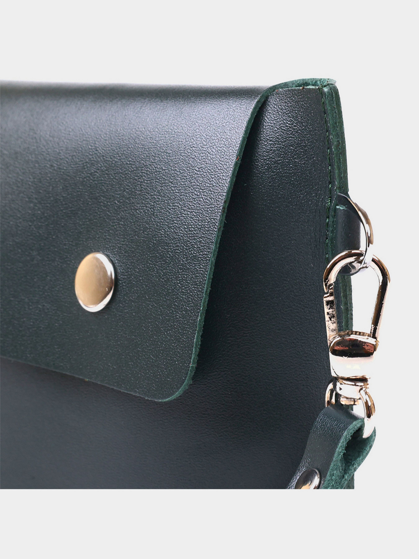 Кожаная практичная тревел-косметичка Shvigel Зеленый Shvigel модель bag24_16423 Фото