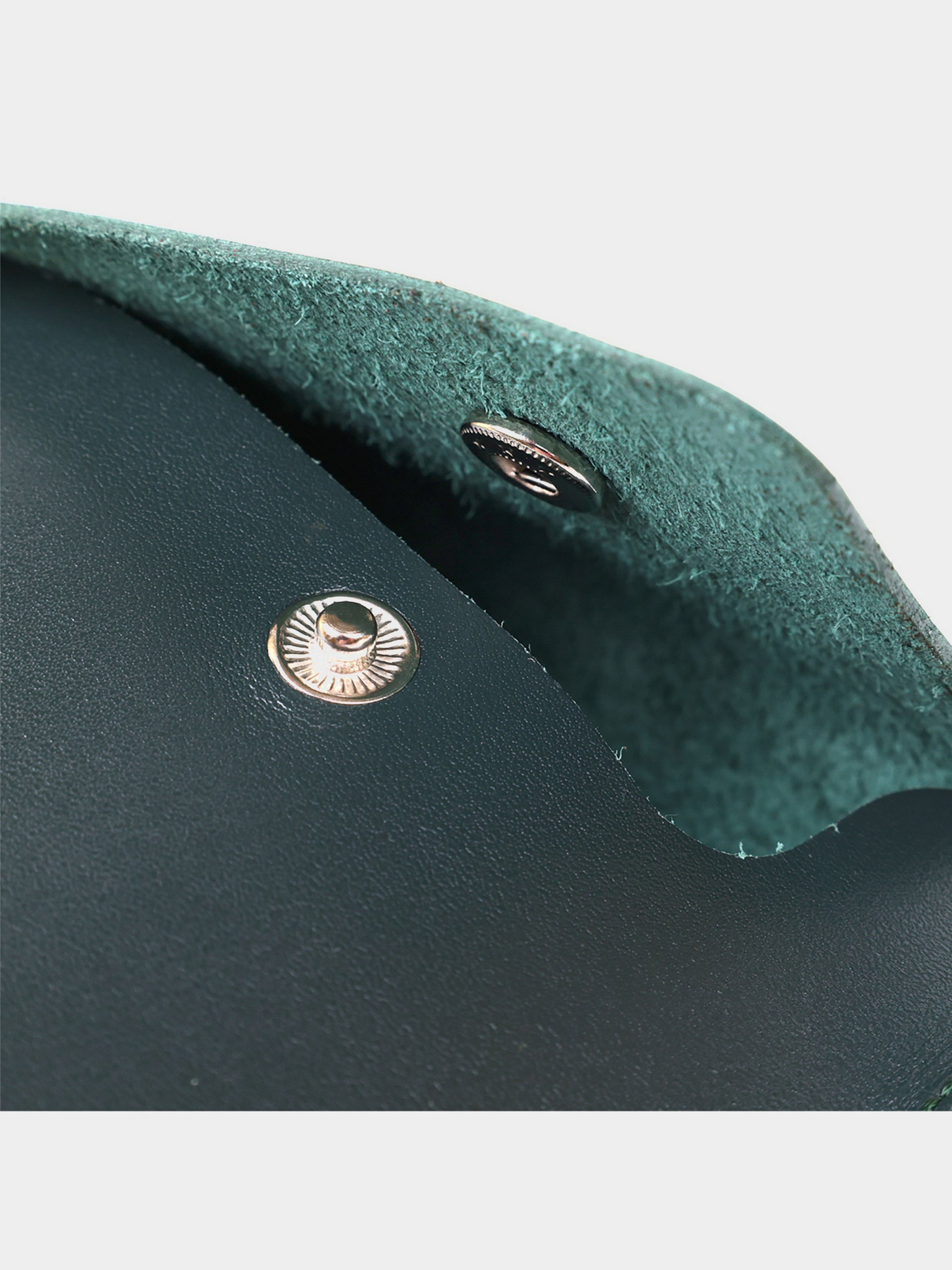 Кожаная практичная тревел-косметичка Shvigel Зеленый Shvigel модель bag24_16423 Фото