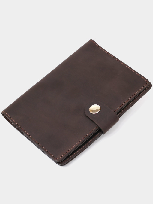 Винтажный матовый кожаный тревел-кейс Shvigel Коричневый Shvigel модель bag24_16517 Фото