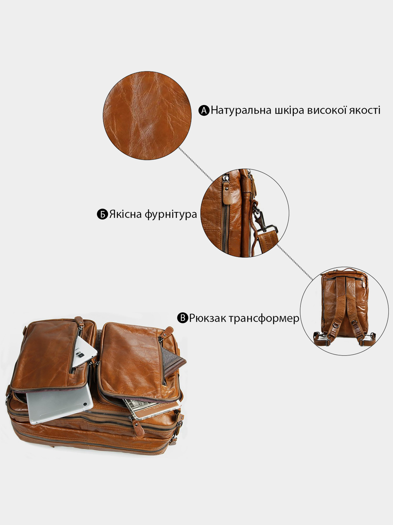 Дорожня сумка Vintage модель bag24_14353 Фото