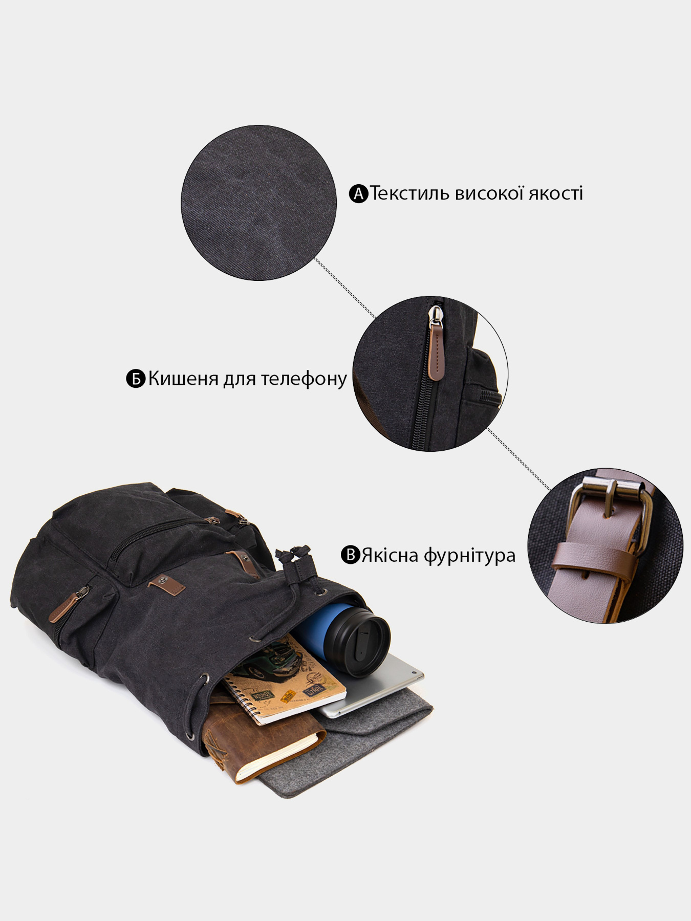 Повседневный рюкзак Vintage модель bag24_20608 Повседневный рюкзак Vintage модель bag24_20608 Фото