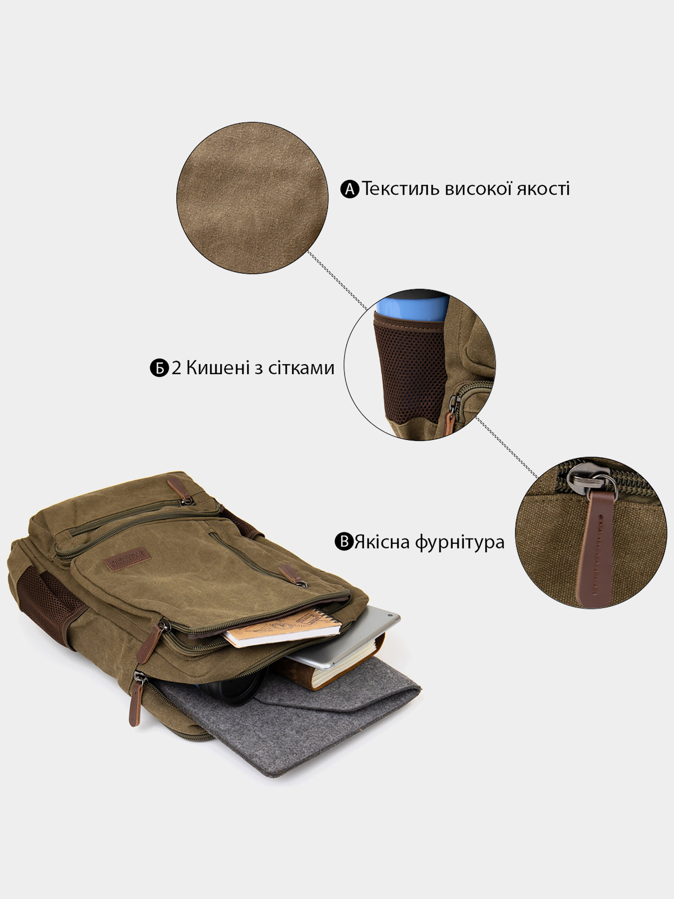 Повсякденний рюкзак Vintage модель bag24_20612 Повсякденний рюкзак Vintage модель bag24_20612 Фото