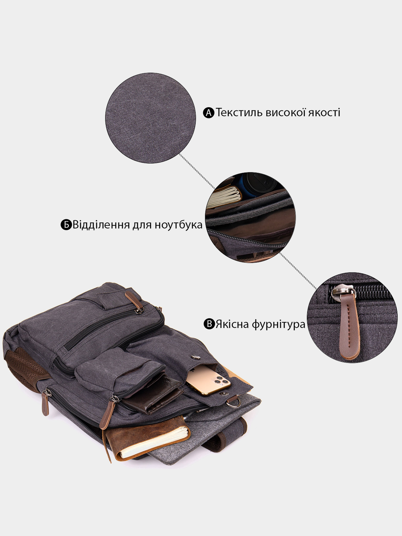 Рюкзак Vintage Модель bag24_20617 Фото