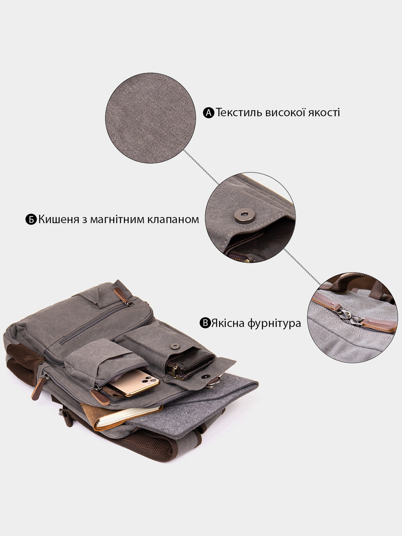 Повседневный рюкзак Vintage модель bag24_20618 Фото