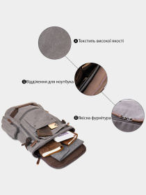 Повсякденний рюкзак Vintage модель bag24_20662 Фото