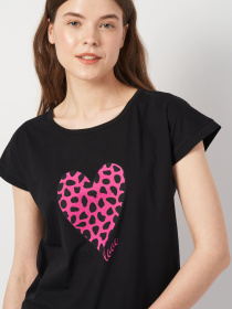 Піжама Роза модель 240225_black Піжама Роза модель 240225_black Фото