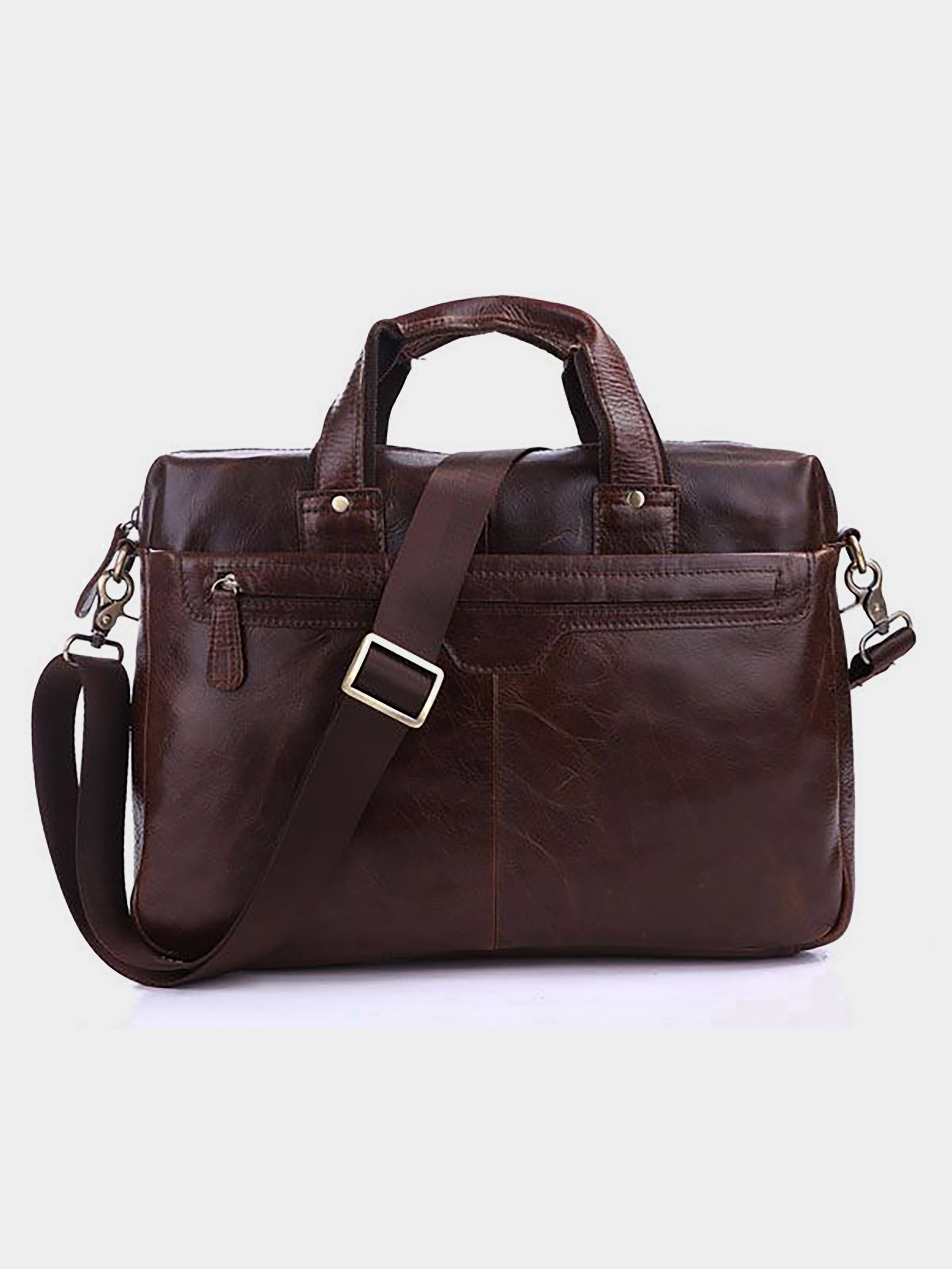 Vintage Сумка для ноутбука (bag24_14114) Чоловіче колір - Коричневий матеріал - Шкіра