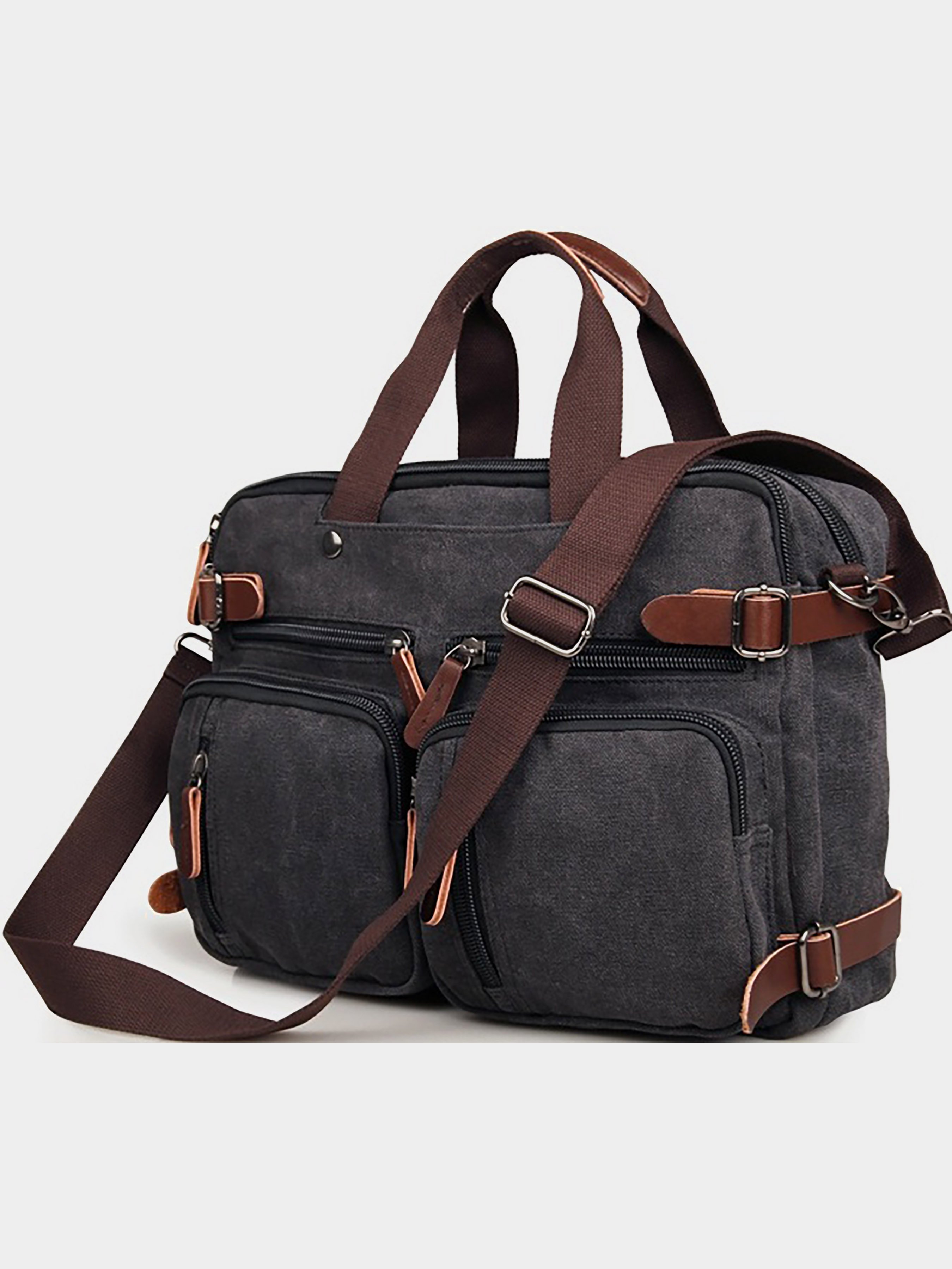 Vintage Сумка для ноутбука (bag24_14480) Чоловіче колір - Сірий матеріал - Текстиль
