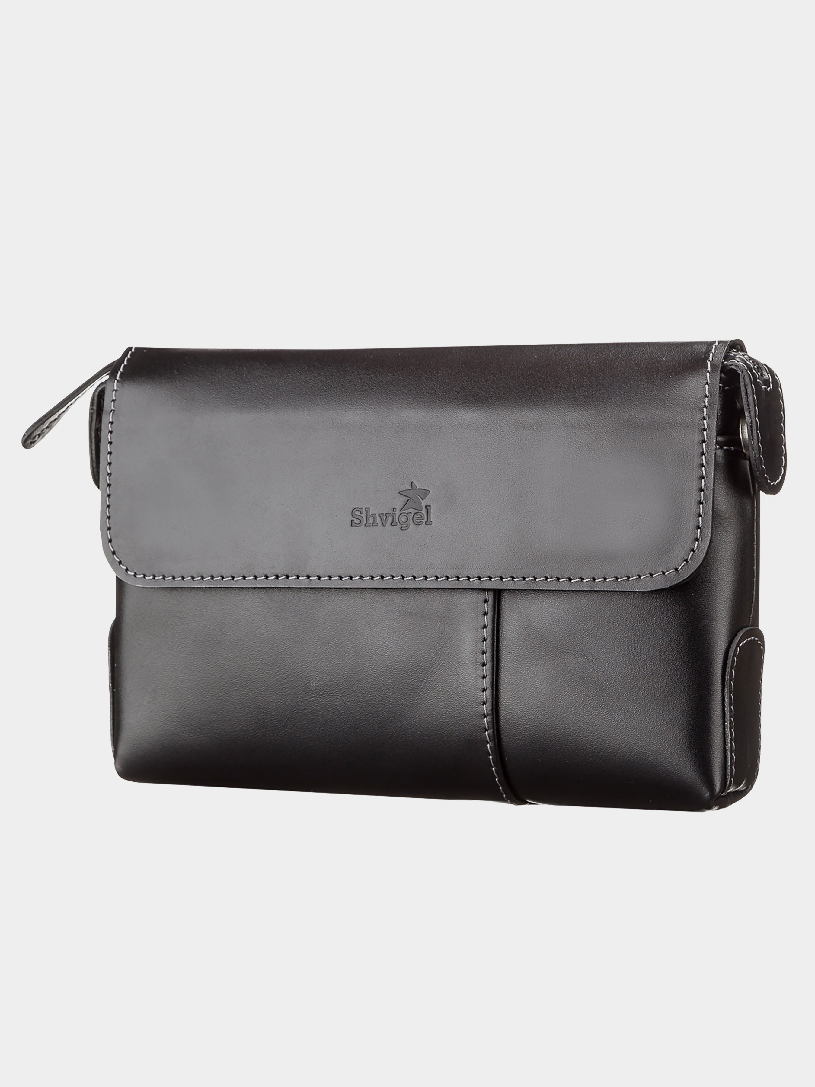 Shvigel Клатч (bag24_11084) Чоловіче колір - Чорний матеріал - Шкіра Shvigel - купити в Україні