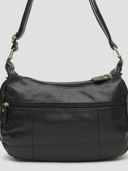 Сумка Borsa Leather модель K1301-black Фото