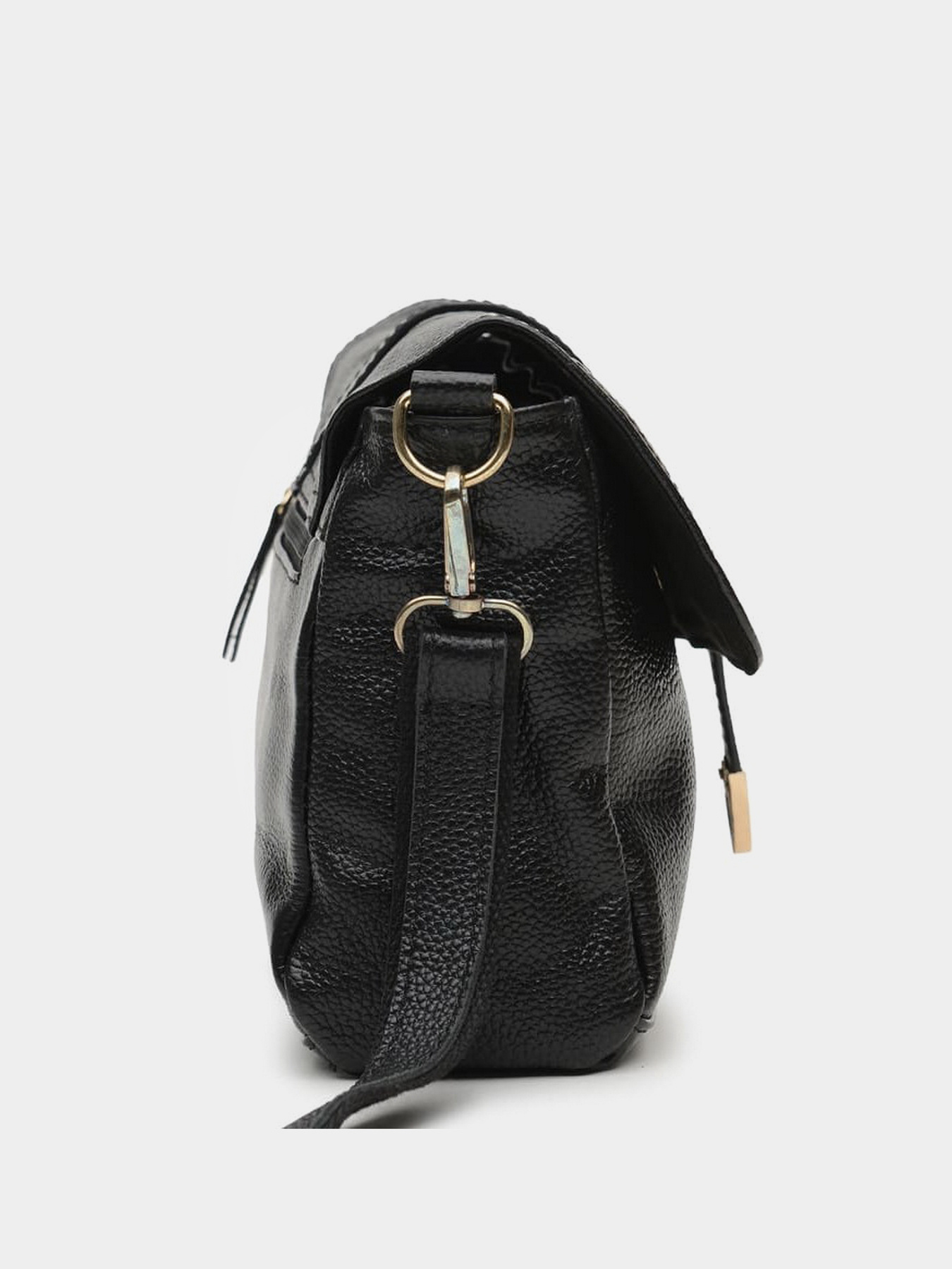 Сумка Borsa Leather модель K10306-black Фото