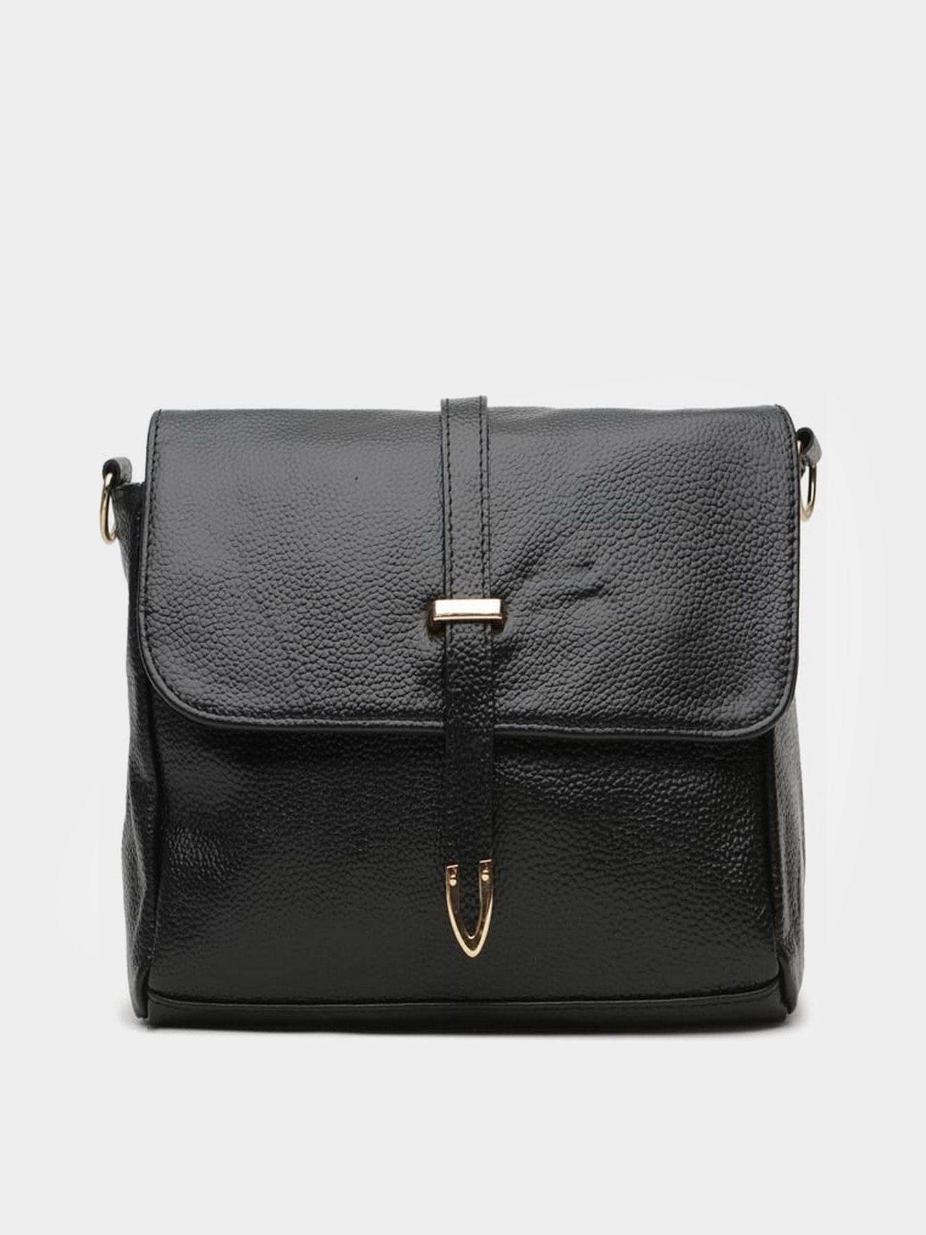 Сумка Borsa Leather модель K10306-black Фото