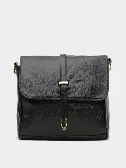 Сумка Borsa Leather модель K10306-black - фото